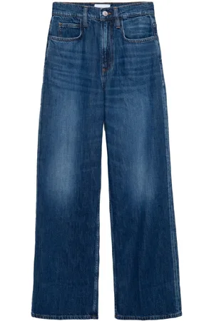 Frame High-rise straight jeans