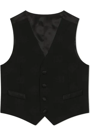 Dolce & Gabbana DG-logo jacquard wool vest