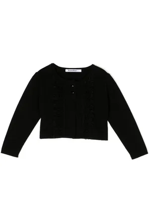 Familiar Tulle-detail button-up cardigan
