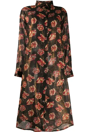Mes Demoiselles Sheer floral print dress