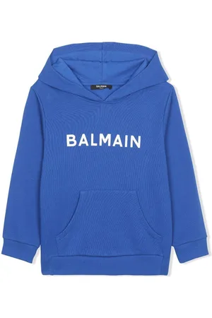 Balmain Logo-print cotton hoodie