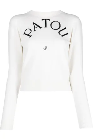 Patou Logo-print wool-blend jumper