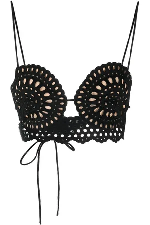 Stella McCartney Broderie-anglaise cropped top