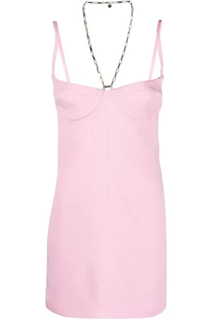 The Attico Square-neck backless mini dress