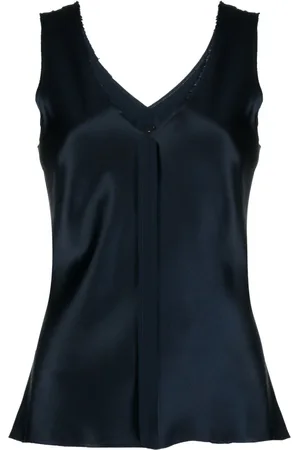 Voz Satin V-neck tank top
