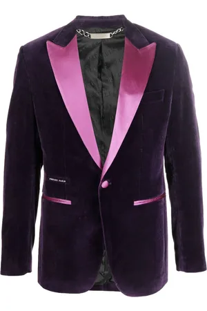Philipp Plein Single-breasted velvet blazer