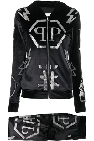 Philipp Plein Logo-studded hoodie tracksuit