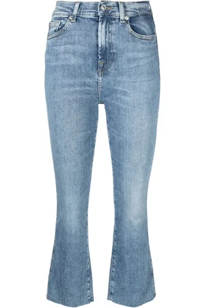 7 for all Mankind Flared cropped jeans