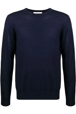 PRINGLE OF SCOTLAND Embroidered-logo crew-neck jumper