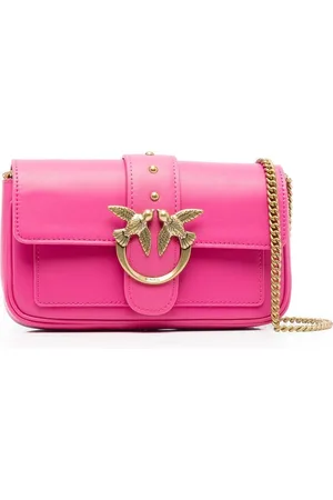 Pinko Love One Pocket leather crossbody bag