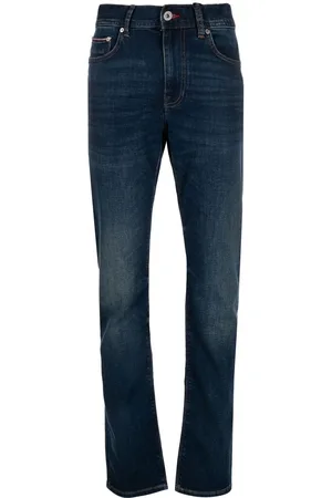 Tommy Hilfiger Crease-effect straight-leg jeans