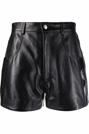 Manokhi High-waisted leather shorts