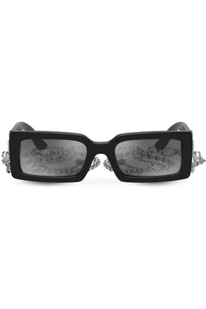 Dolce & Gabbana Zebra rectangle-frame sunglasses