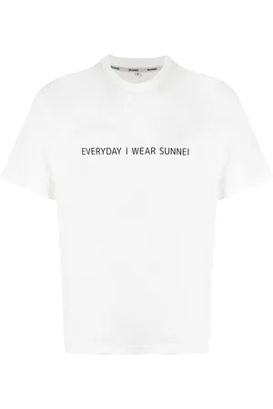 SUNNEI Slogan-print cotton T-shirt
