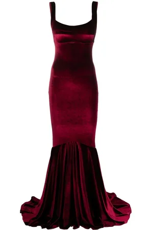 Atu Body Couture Velvet mermaid gown