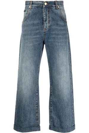 Etro Logo-patch straight-leg jeans