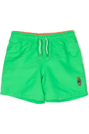 Ralph Lauren Embroidered-bear shorts