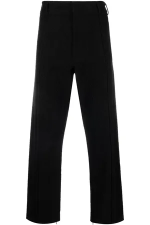 424 FAIRFAX Textured straight-leg cut trousers