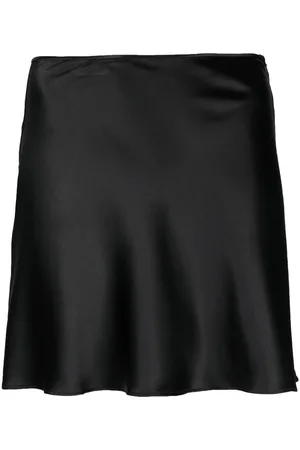 MANURI Silk A-line skirt