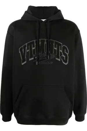 VTMNTS Embroidered-logo long-sleeve hoodie