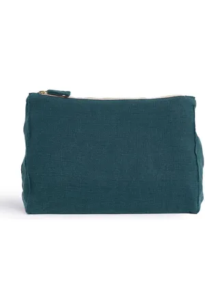ONCE MILANO Zip-fastening linen pouch
