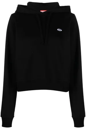 Diesel Logo-patch drawstring hoodie