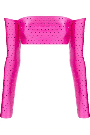 The Andamane Rhinestone-embellished cropped top