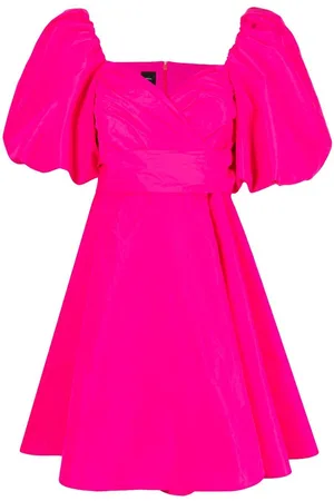 Pinko Puff-sleeve flared dress