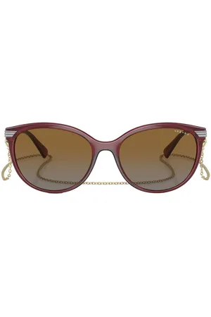 vogue Logo-lettering round frame sunglasses