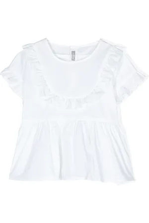 Il gufo Ruffled trim T-shirt