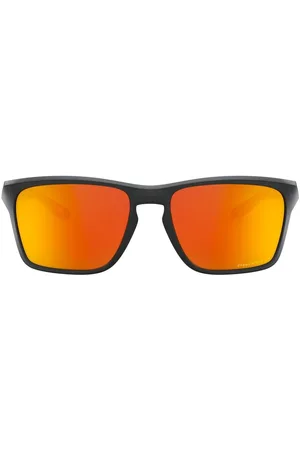 Oakley Sylas mirrored wayfarer-frame sunglasses