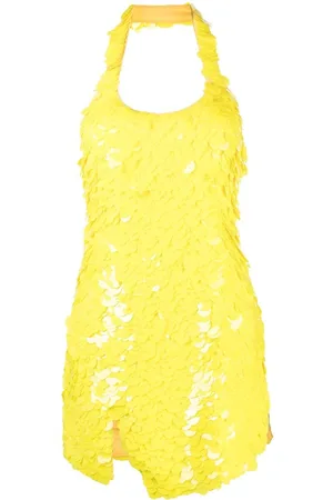 The Attico Scale-effect cut-out mini dress