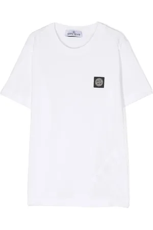 Stone Island Compass-patch cotton T-shirt
