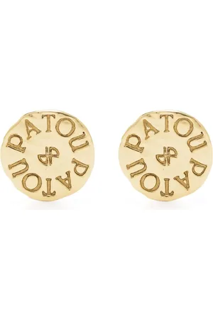 Patou Logo-engraved coin earrings
