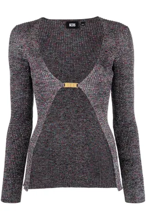 GCDS Glittered V-neck cardigan