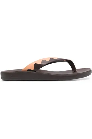 Ancient Greek Sandals Ammos two-tone leather flip-flops