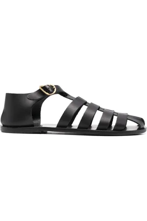 Ancient Greek Sandals Homer caged leather sandals