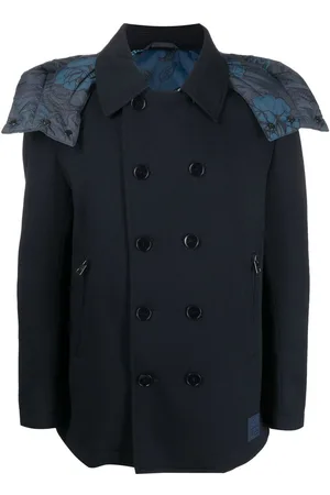Etro Detachable-hood double-breasted coat