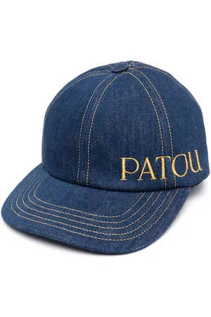 Patou Logo-embroidered denim cap