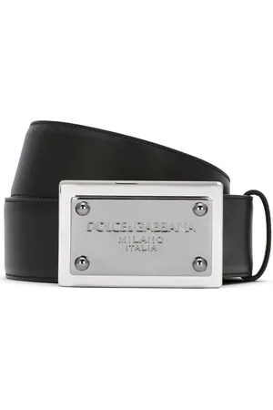Dolce & Gabbana Logo-buckle leather belt