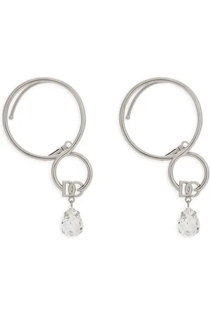 Dolce & Gabbana DG-logo rhinestone-embellished ear cuffs