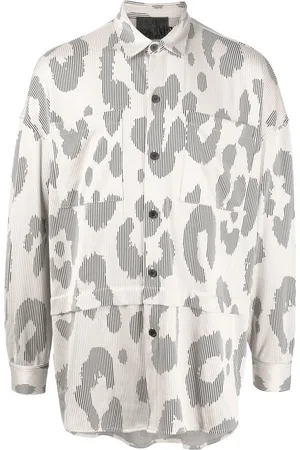 Off-Duty Leopard-print button-up shirt
