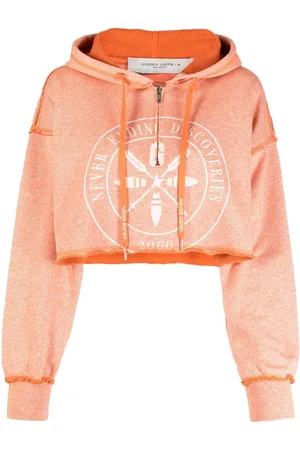 Golden Goose Cropped graphic-print hoodie