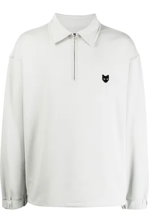 SONGZIO Logo-patch zip-front polo shirt