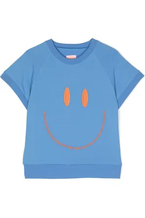 Wauw Capow by Bangbang Smile-embroidered cotton t-shirt