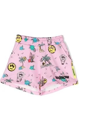 BARROW Graphic-print track shorts
