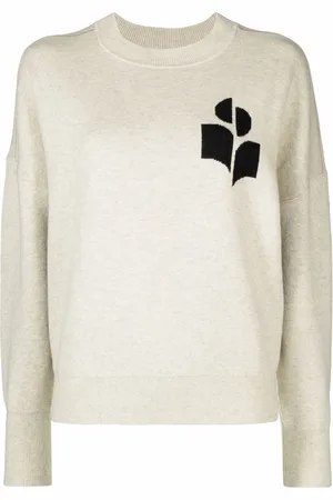Marant Etoile Atlee intarsia-knit relaxed jumper