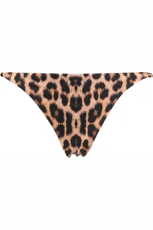 Noire Swimwear Leopard-print bikini bottoms