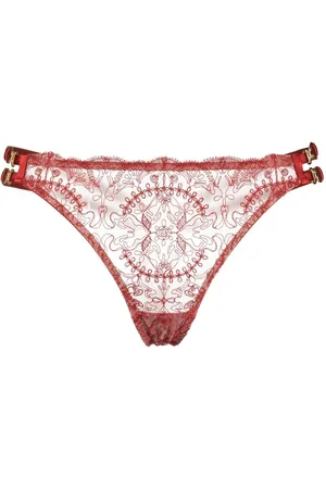 BORDELLE Cymatic sheer-lace thong