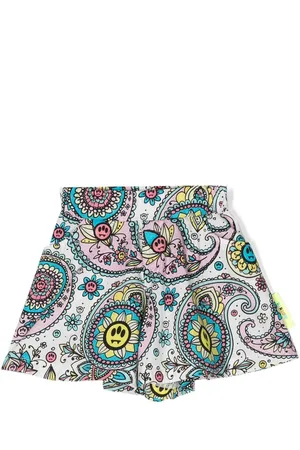 BARROW Paisley-print elasticated shorts